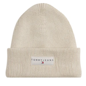 Czapka Tommy Jeans Tjw Linear Beanie AW0AW17913 Écru