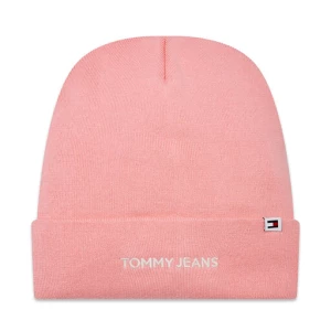 Czapka Tommy Jeans Tjw Linear Logo Beanie AW0AW15843 Ballet Pink THA