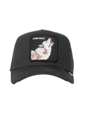 Czapka Trucker Animal Lone Wolf Czarna Goorin Bros