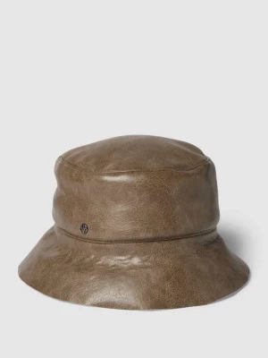 Czapka typu bucket hat z imitacji skóry Loevenich