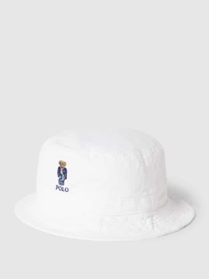 Czapka typu bucket hat z wyhaftowanym logo model ‘BEAR’ Polo Ralph Lauren Kids