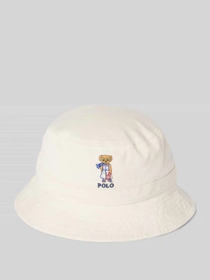 Czapka typu bucket hat z wyhaftowanym logo model ‘BEAR’ Polo Ralph Lauren Teens