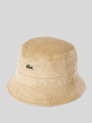 Czapka typu bucket hat ze sztruksu Lacoste