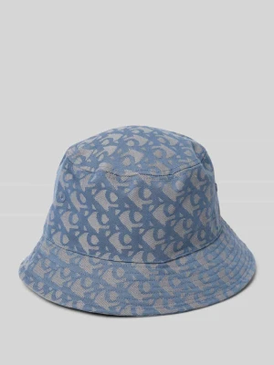 Czapka typu bucket hat ze wzorem z logo CK Calvin Klein
