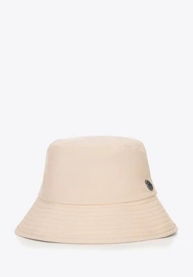 Czapka typu bucket z nylonu beżowa Wittchen