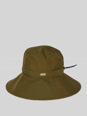 Czapka typu bucket z tunelem model ‘Darla’ Barbour Oliwkowy