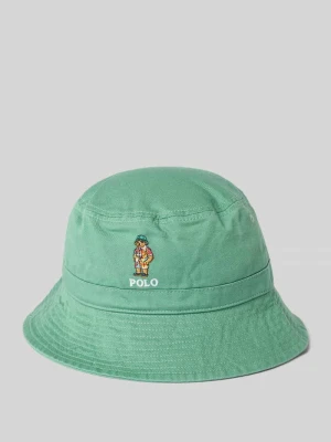 Czapka typu bucket z wyhaftowanym logo model ‘BEAR’ Polo Ralph Lauren Kids