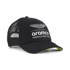 Czapka typu trucker PUMA x ASTON MARTIN ARAMCO F1® TEAM, Akcesoria, Czarny,