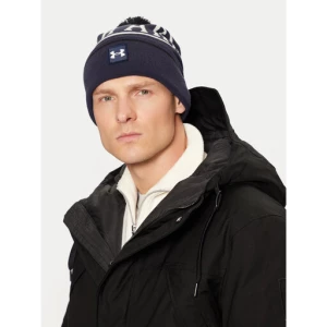 Czapka Under Armour M Halftime Pom Beanie 1386634-410 Granatowy