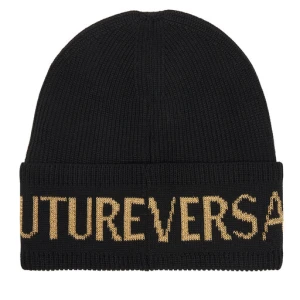 Czapka Versace Jeans Couture Big Beanie 79YAZK40 Czarny
