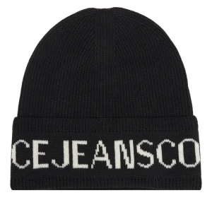 Czapka Versace Jeans Couture Big Beanie 79YAZK40 Czarny