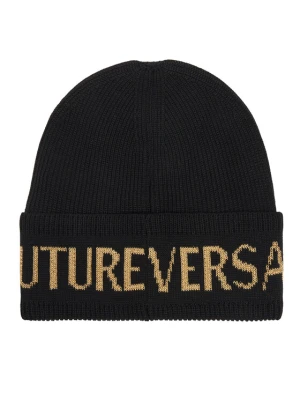 Czapka Versace Jeans Couture Big Beanie 79YAZK40 Czarny