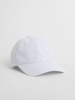 Czapka w paski z seersuckera GANT