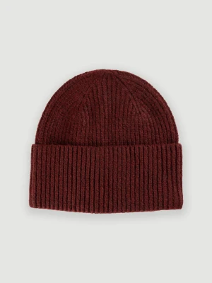 Czapka w prążek beanie TOP SECRET Bordo