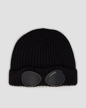 Czapka Wełniana Cp Company Google Wool Beanie Czarna