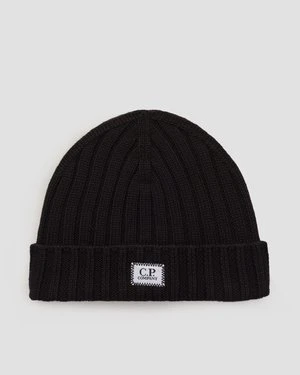 Czapka Wełniana Cp Company Knit Cap Czarna