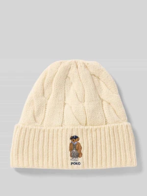 Czapka wełniana wyhaftowanym motywem model ‘FALL BEAR’ Polo Ralph Lauren