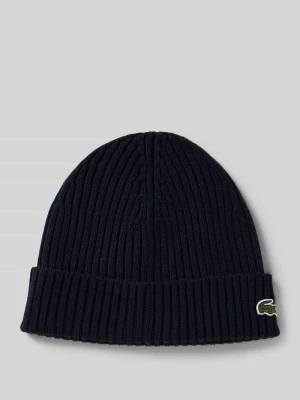 Czapka z czystej wełny Lacoste
