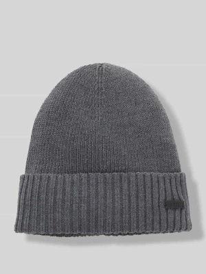 Czapka z czystej żywej wełny Boss