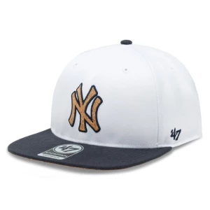 Czapka z daszkiem 47 Brand MLB New York Yankees Corkscrew 47 CAPTAIN B-CORKS17WBP-WH Biały