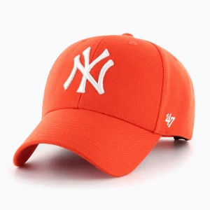 Czapka z daszkiem 47 Brand MLB New York Yankees MVP vibrant orange