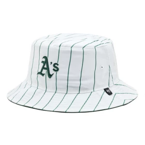 Czapka z daszkiem 47 Brand MLB Oakland Athletics Pinstriped '47 BUCKET B-PINSD18PTF-DG Dark Green