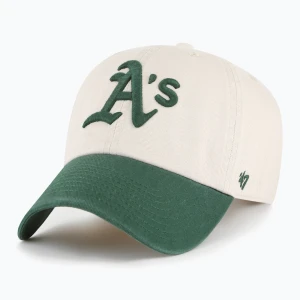 Czapka z daszkiem 47 Brand MLB Oaklands Athletics Grand Stand CLEAN UP bone