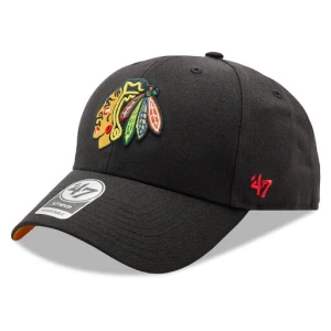 Czapka z daszkiem 47 Brand NHL Chicago Blackhawks Ballpark Snap '47 MVP H-BLPMS04WBP-BKA Czarny