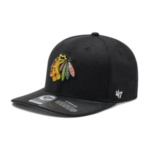 Czapka z daszkiem 47 Brand Nhl Chicago Blackhawks H-CLZOE04WBP-BKB Czarny