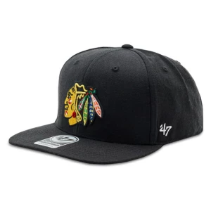 Czapka z daszkiem 47 Brand NHL Chicago Blackhawks No Shot '47 CAPTAIN H-NSHOT04WBP-BKB Czarny