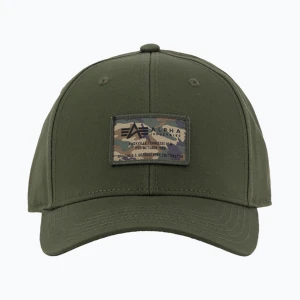 Czapka z daszkiem Alpha Industries Crew Camo dark olive