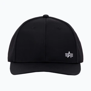 Czapka z daszkiem Alpha Industries Metal Label rep black/metalsilver