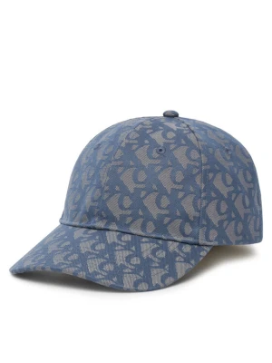 Czapka z daszkiem Calvin Klein Aop 6 Panel Baseball Cap LV04K5058G Niebieski