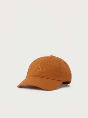 Czapka z daszkiem Calvin Klein brązowy