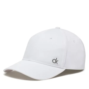 Czapka z daszkiem Calvin Klein Ck Metal Cotton Cap K60K613102 Biały