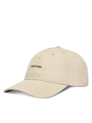 Czapka z daszkiem Calvin Klein Coton Twill Standard Logo Hw Cap LV04D5080G Beżowy