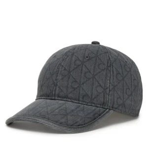 Czapka z daszkiem Calvin Klein Denim Emblem Burnout LV04F5042G Szary