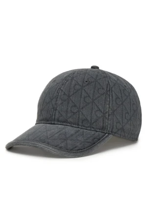 Czapka z daszkiem Calvin Klein Denim Emblem Burnout LV04F5042G Szary