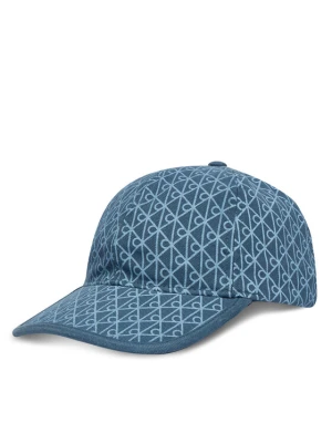 Czapka z daszkiem Calvin Klein Emblem Print W Leather Patch Cap LV04D5029G Niebieski