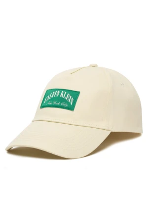 Czapka z daszkiem Calvin Klein Heritage Crest Patch Cap LV04D5103G Beżowy