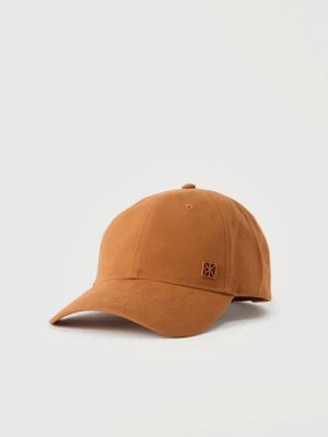 Czapka z daszkiem Calvin Klein jasnobrązowy