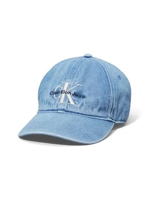 Czapka z daszkiem Calvin Klein Jeans niebieski denim