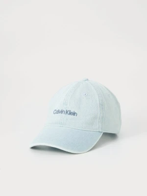 Czapka z daszkiem Calvin Klein Jeans jasnoniebieski denim