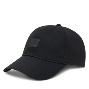 Czapka z daszkiem Calvin Klein Jeans Mono Leather Patch Twill Cap LV04K5052G Czarny