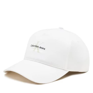 Czapka z daszkiem Calvin Klein Jeans Mono Logo Print Cap K50K512140 Biały