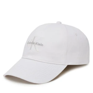 Czapka z daszkiem Calvin Klein Jeans Monologo LV04K5026G Biały