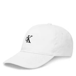 Czapka z daszkiem Calvin Klein Jeans Small Monogram LV04K5024G Biały