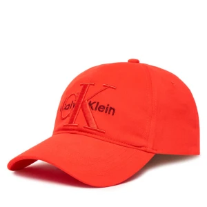 Czapka z daszkiem Calvin Klein Large Monologo LV04D5039G Czerwony