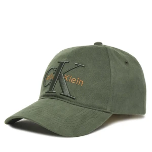 Czapka z daszkiem Calvin Klein Large Monologo LV04D5039G Zielony