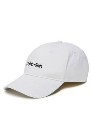 Czapka z daszkiem Calvin Klein Logo Embroidery LV04D5003G Biały